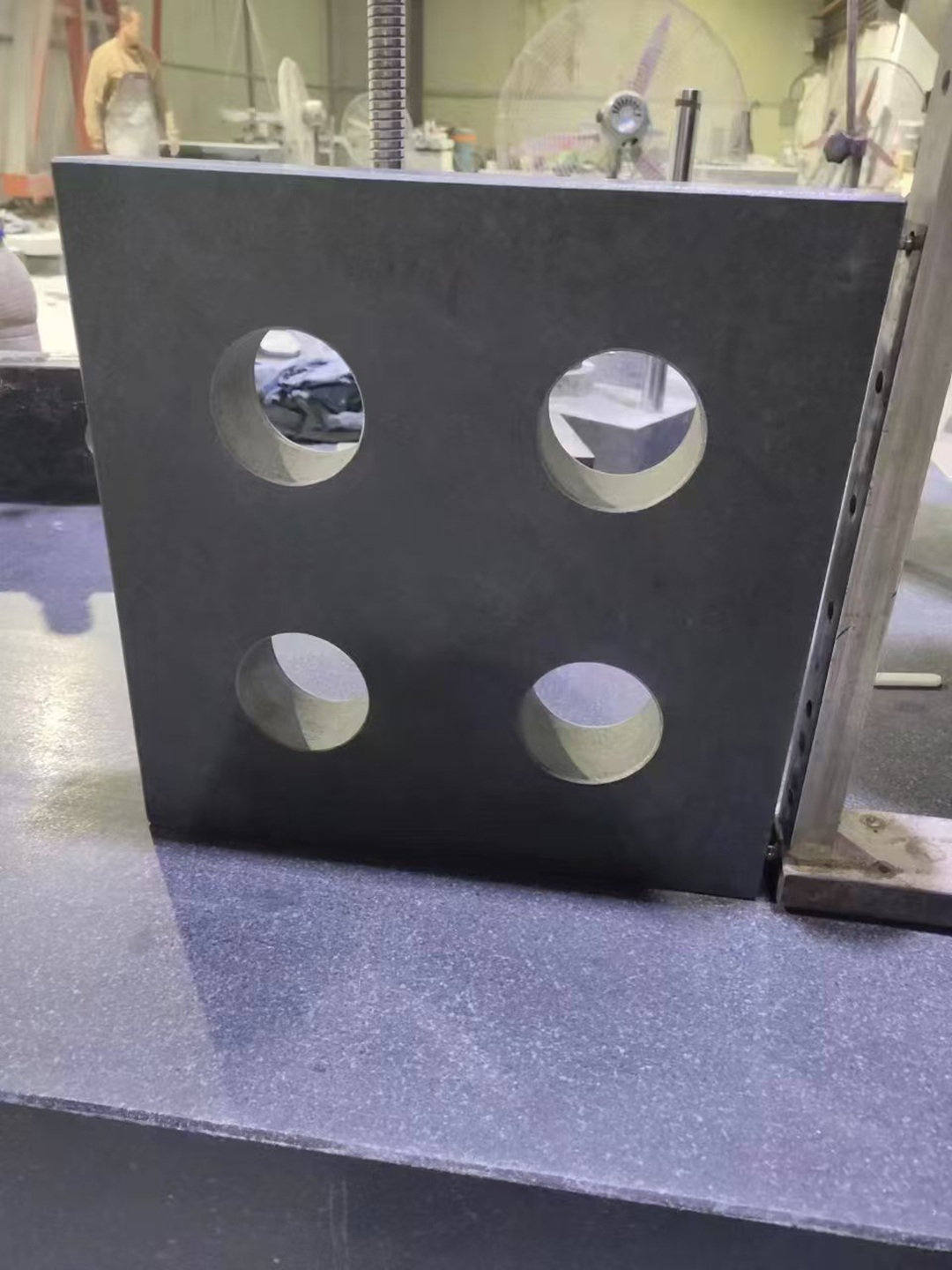 Marble granite square ruler