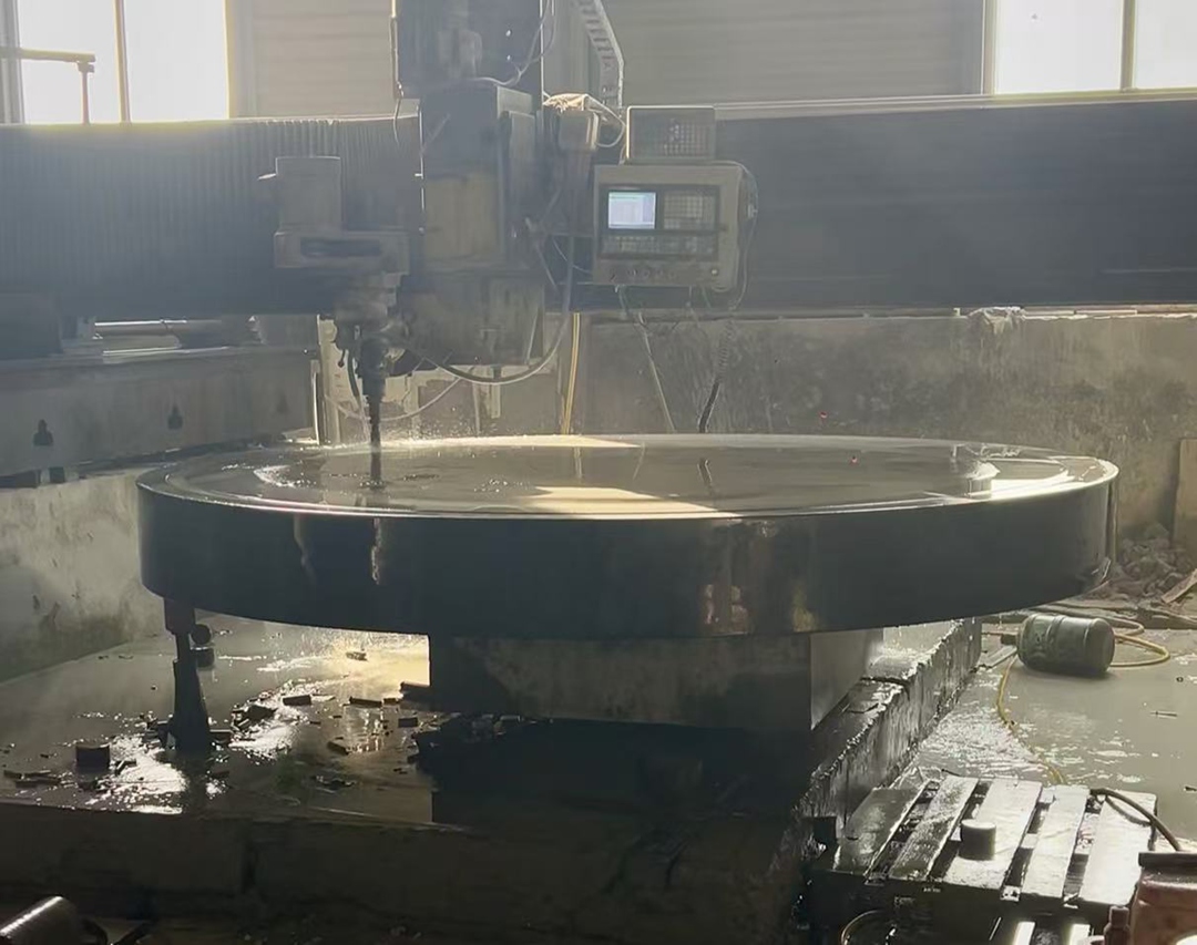 Circular marble platform