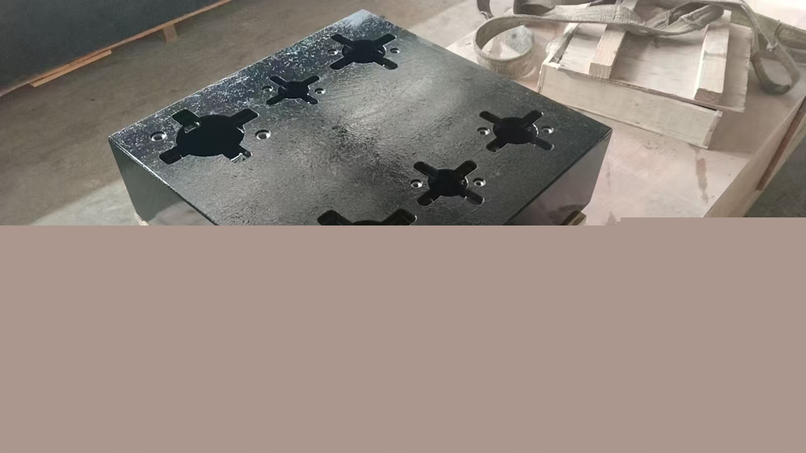 Drilling components for marble platform