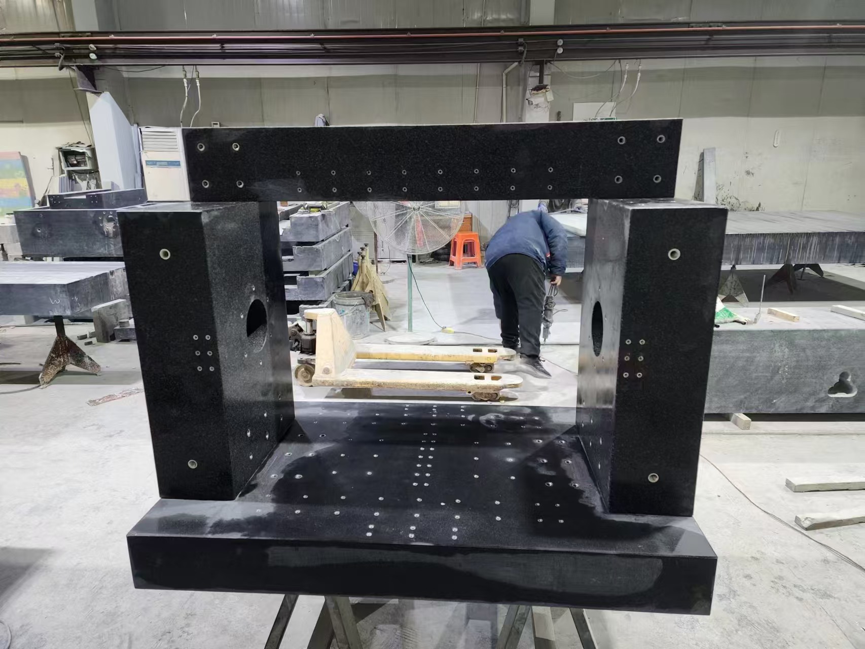Marble gantry components